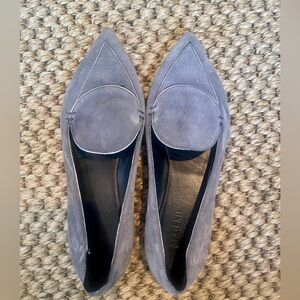 M. Gemi Gray Suede Flats